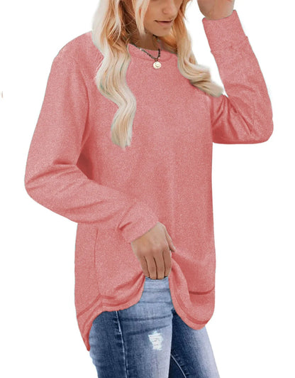 Sweatshirts for Women Crewneck Casual Long Sleeve Shirts Tunic Tops
