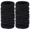 10/30/50Pcs 4MM Black Small Hair Ties Elastic Hair Ties Ring Ponytail Holders for DIY Women Man Thick Curly Headband Accessories